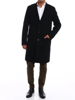 Cappotto skinny fit panno di lana
