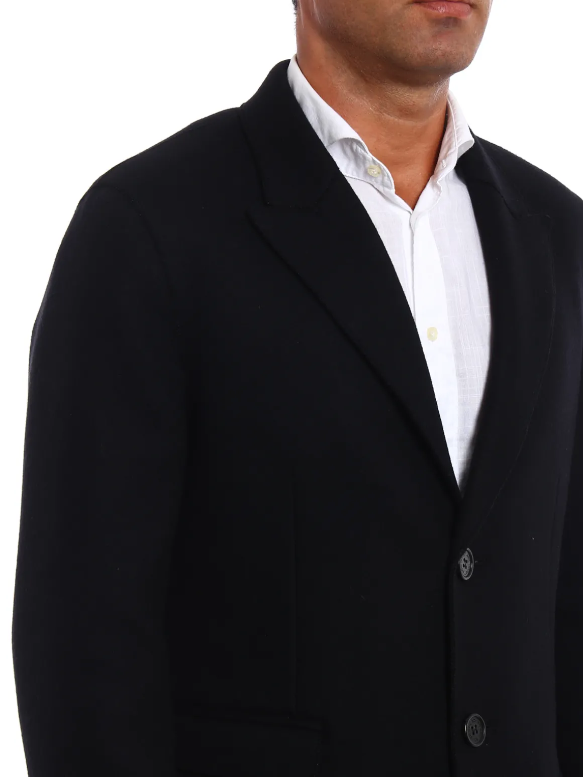 Cappotto skinny fit panno di lana