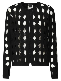 Cardigan a maglia aperta