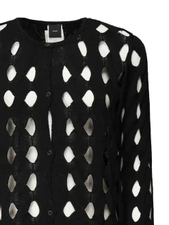 Cardigan a maglia aperta