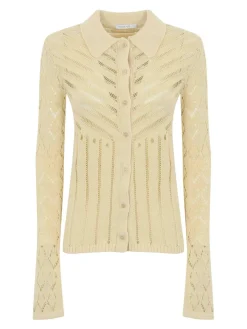Cardigan a maglia aperta