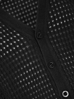 Cardigan a maglia aperta