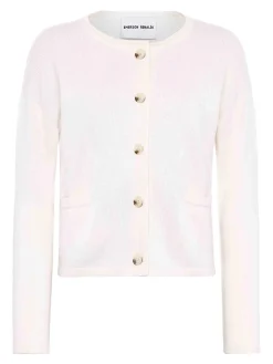Cardigan abbottonato con tasche