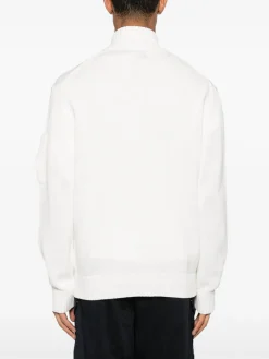 Cardigan bianco aurnetto mercerizzato