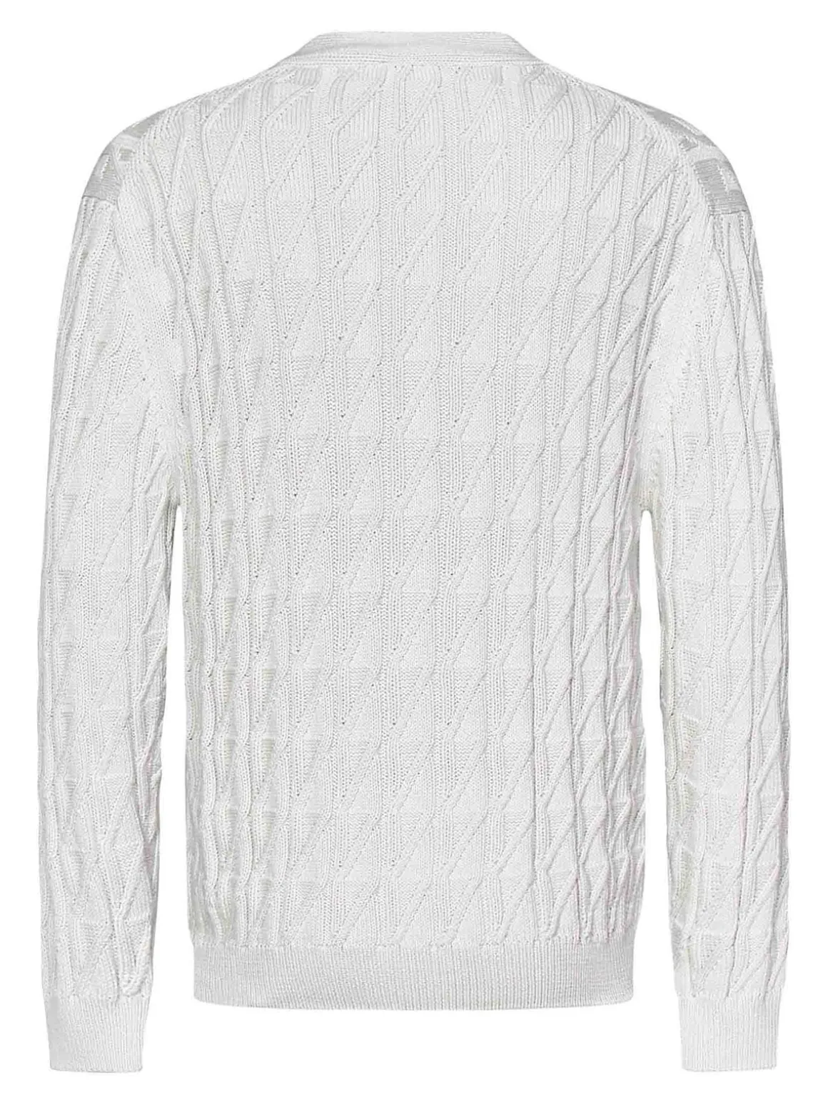 Cardigan bianco in cotone