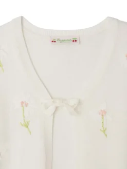 Cardigan di cotone bianco