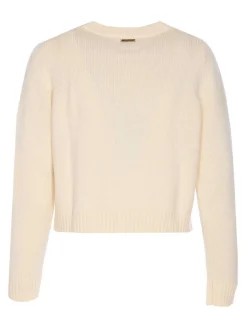 Cardigan ecru morbido