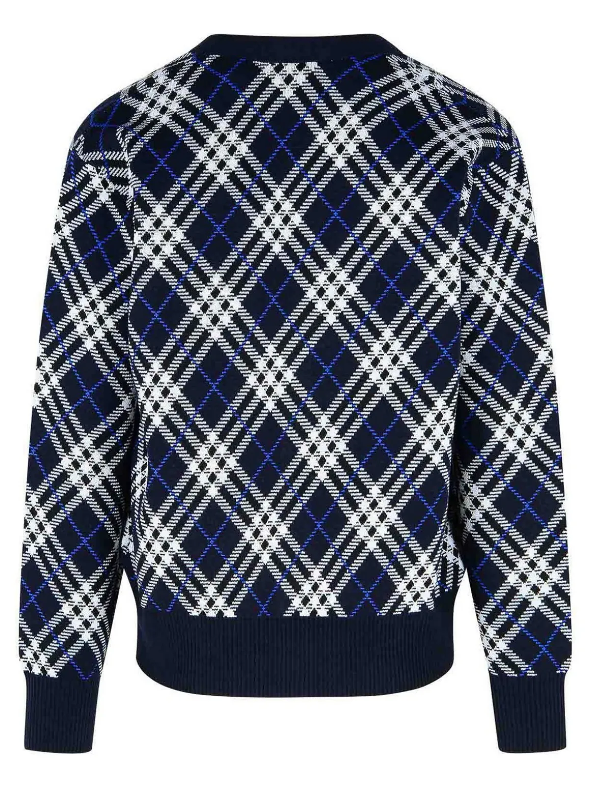 Cardigan George Blue Wool