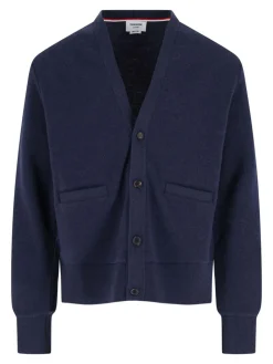 Cardigan In Lana Seta E Cashmere