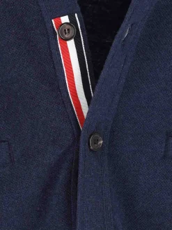 Cardigan In Lana Seta E Cashmere