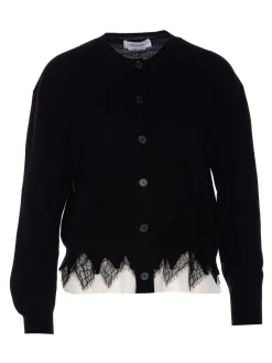 Cardigan in pizzo di ragnatela