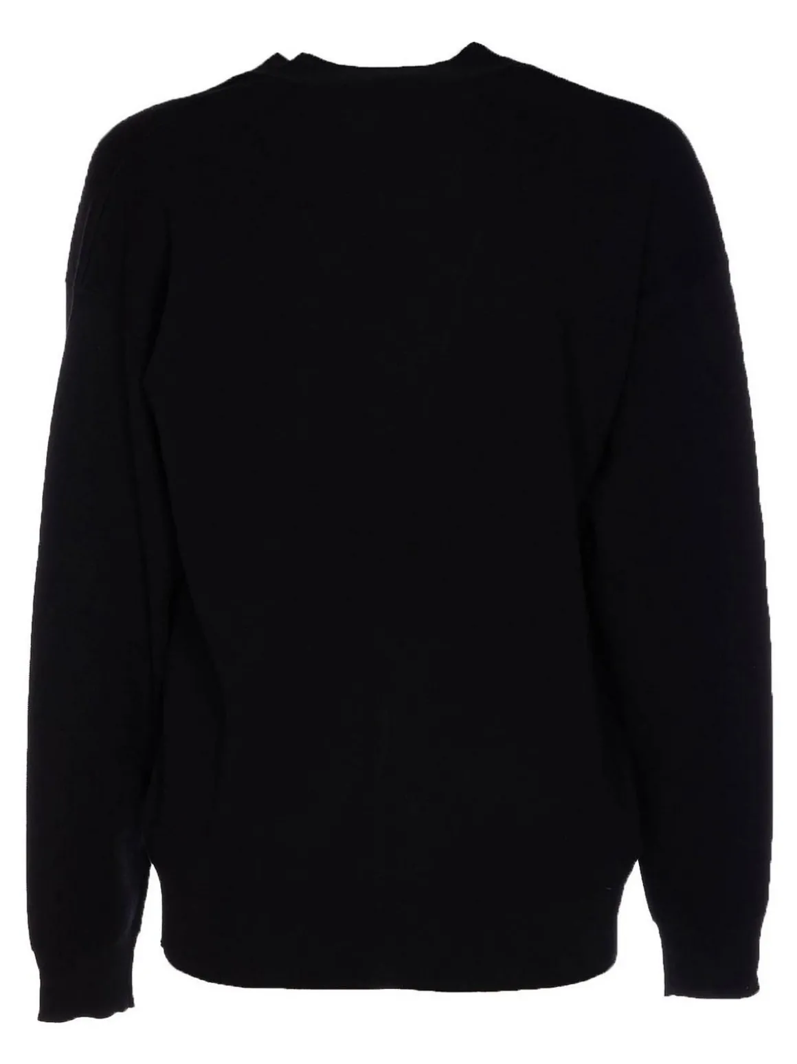 Cardigan nero con pulsanti chiusura