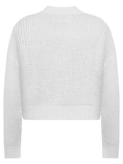 Cardigan oversize ritagliato