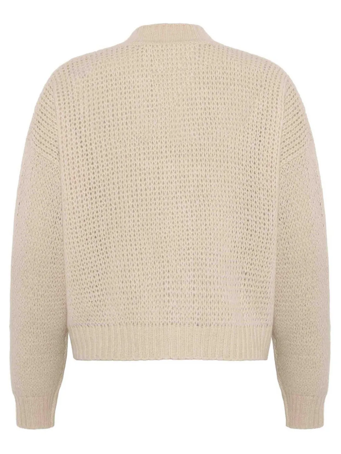 Cardigan oversize ritagliato