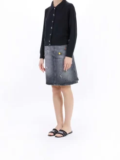 Cardigan per fascino a maglia via cavo
