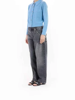 Cardigan per fascino a maglia via cavo