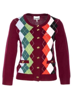 Cardigan porto tawny