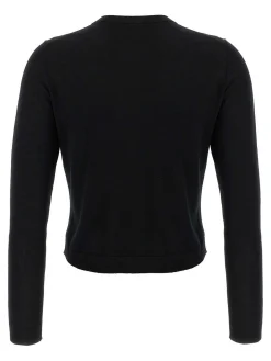 Cardigan ritagliato in lana