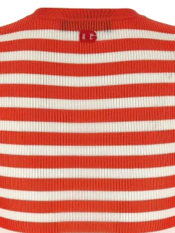 Cardigan viscoso a strisce