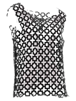 Carta Tank - ricamo di pizzo geometrico