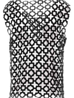 Carta Tank - ricamo di pizzo geometrico