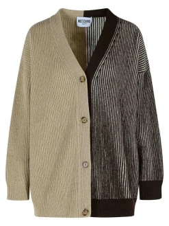 Cashmere Blend Cardigan bicolore