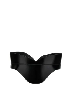 Cintura corsetto sagomata in pelle