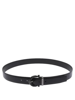 Cintura gancini nera