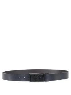 Cintura in pelle con logo