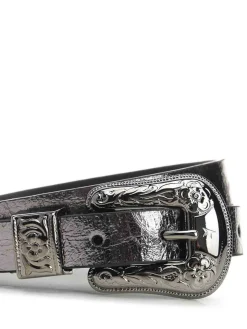 Cintura in pelle d'argento