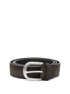 Cintura in pelle di vitello marrone