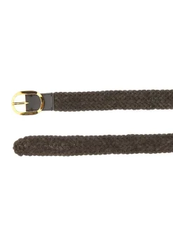 Cintura in pelle intrecciata