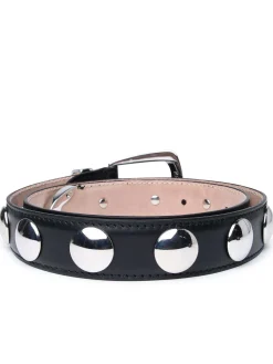 Cintura in pelle nera