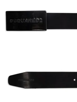 Cintura in pelle nera