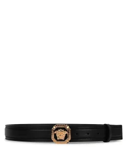 Cintura in pelle nera