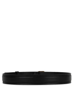 Cintura in pelle nera