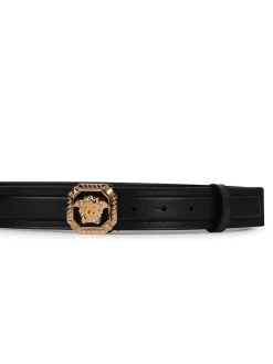 Cintura in pelle nera