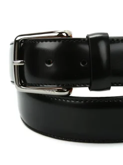 Cintura in pelle spazzolata
