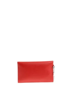 Clutch in pelle a grana