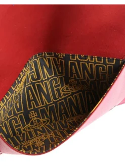Clutch in pelle a grana