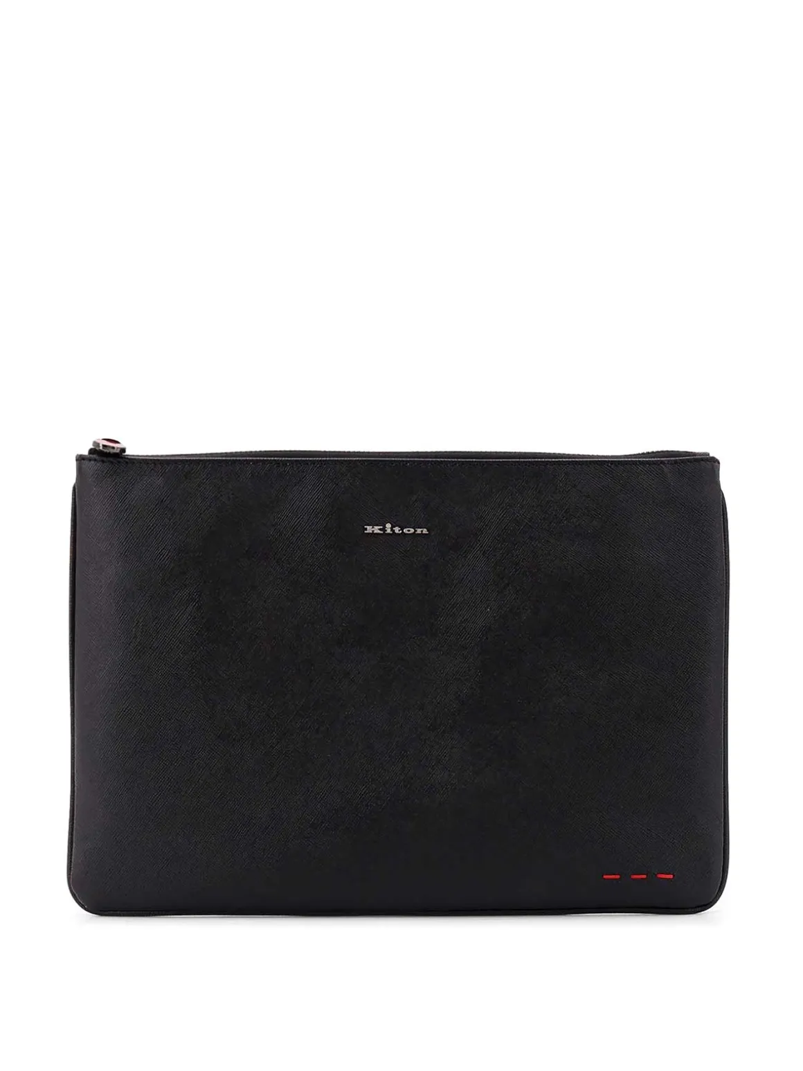 Clutch In Pelle Con Logo Frontale