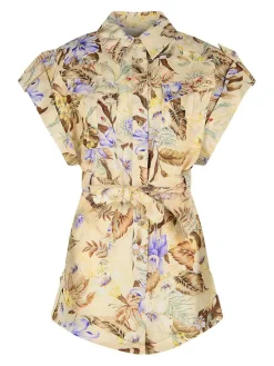 Coco turista monopezzo in lino beige