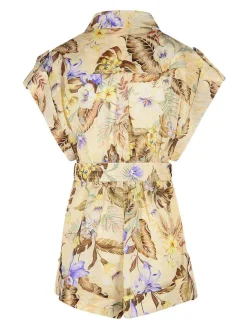 Coco turista monopezzo in lino beige
