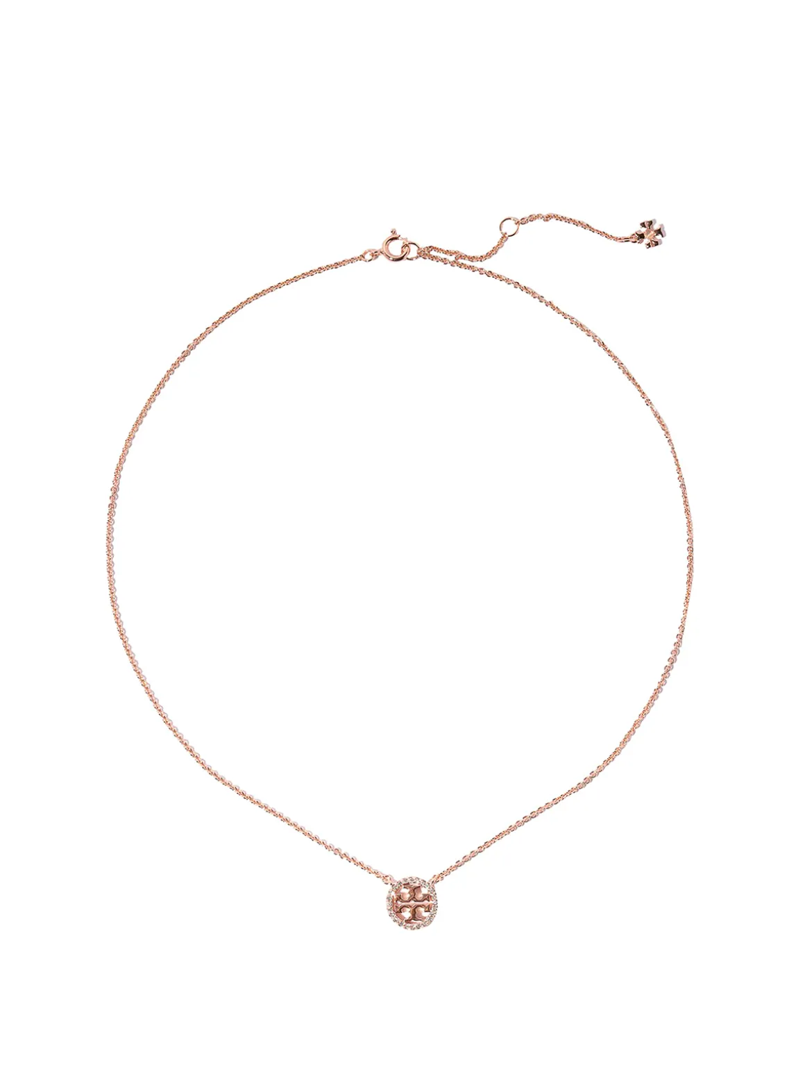 Collana color oro con ciondolo e cristalli