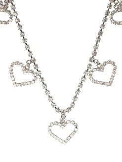 Collana di cristalli con dettagli a cuore