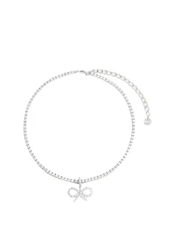 Collana di tennis a filo cristallino