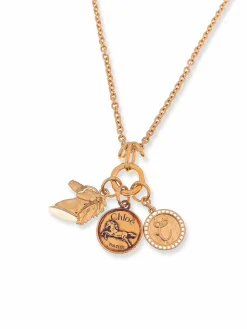 Collana In Ottone Con Charms
