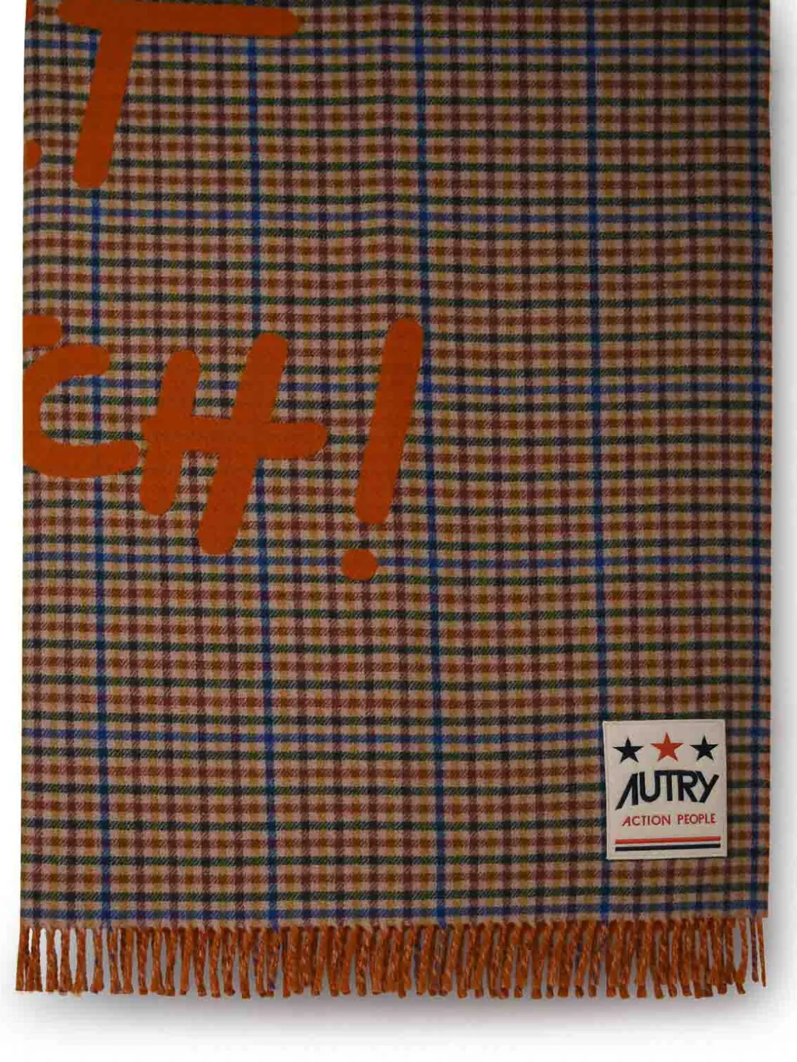 Coperta in misto lana multicolore