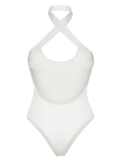 Costume da bagno con scollo all'americana