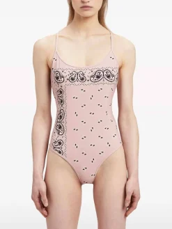 Costume da bagno con stampa Paisley
